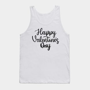 Happy Valentine's Day - Script Hand Lettering Tank Top